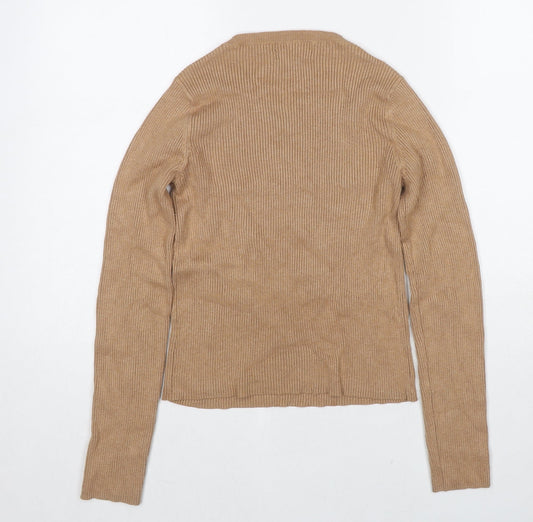 Womens UK Size S RESERVED Beige Pullover Jumper