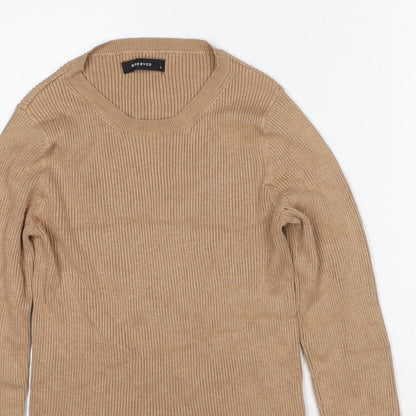 Womens UK Size S RESERVED Beige Pullover Jumper