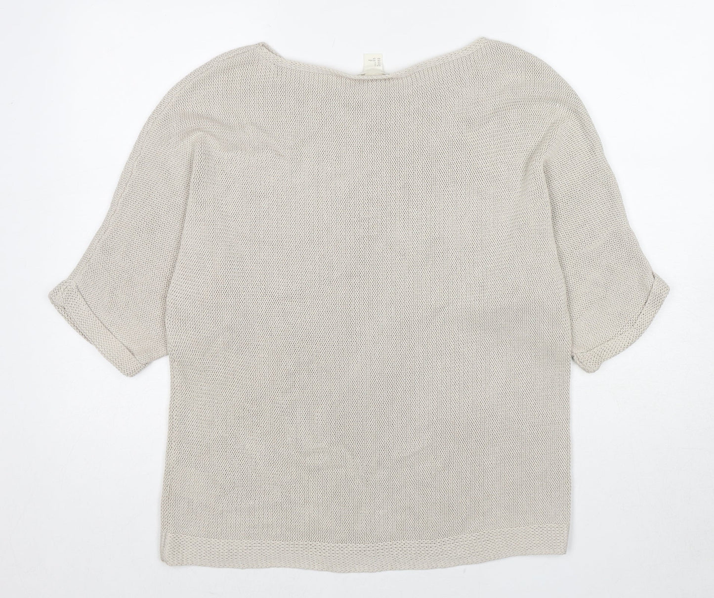 Womens UK Size S H&M Beige Pullover Jumper