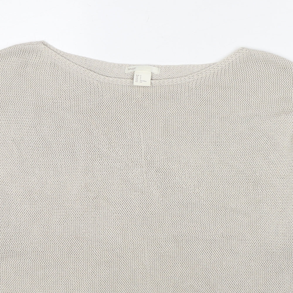 Womens UK Size S H&M Beige Pullover Jumper