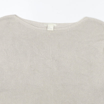 Womens UK Size S H&M Beige Pullover Jumper