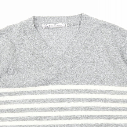 Womens UK Size M Pure & Natural Grey Pullover Jumper