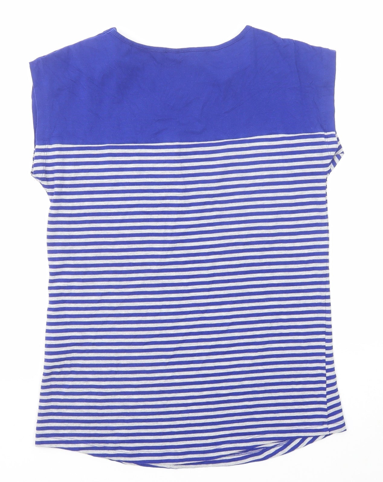 Womens UK Size 10 Seraphine Blue Basic T-Shirt