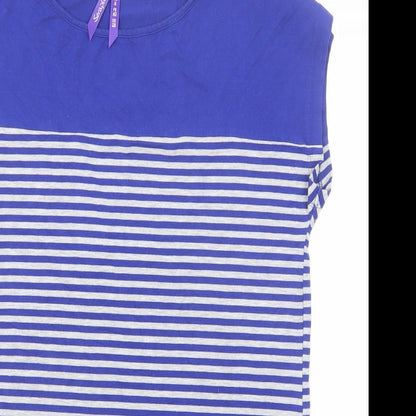 Womens UK Size 10 Seraphine Blue Basic T-Shirt