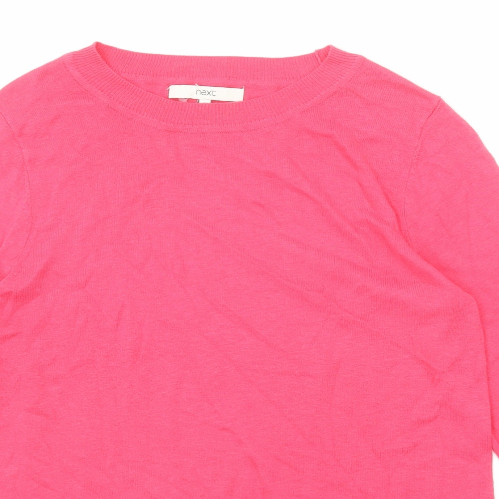 Womens UK Size 10 NEXT Pink Pullover Jumper