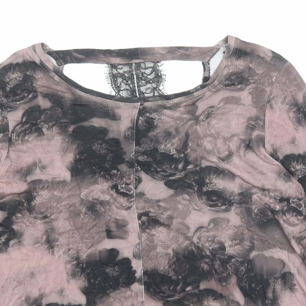 Womens UK Size 12 NEXT Purple Basic Blouse