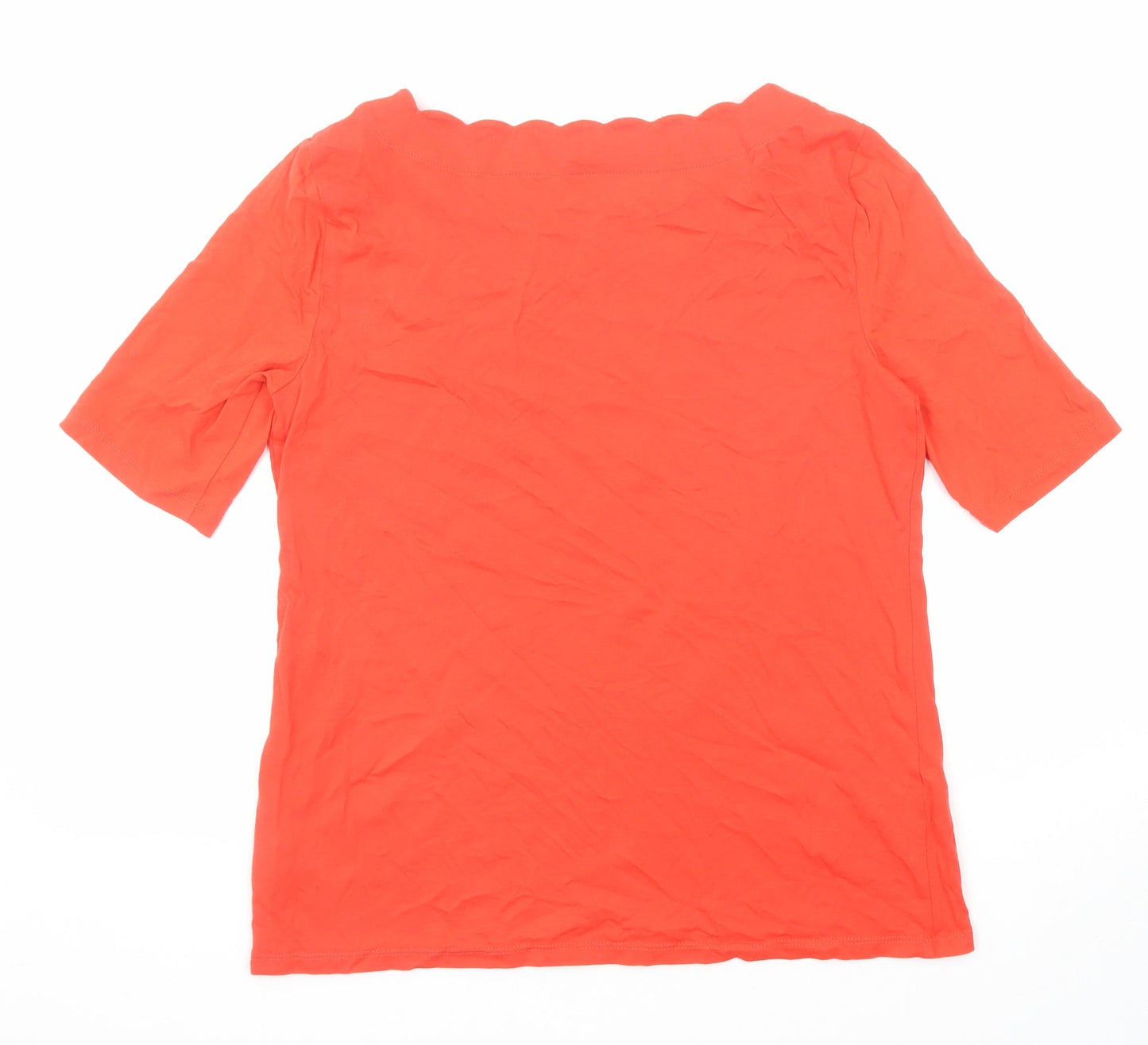 Womens UK Size M Talbots Orange Basic T-Shirt