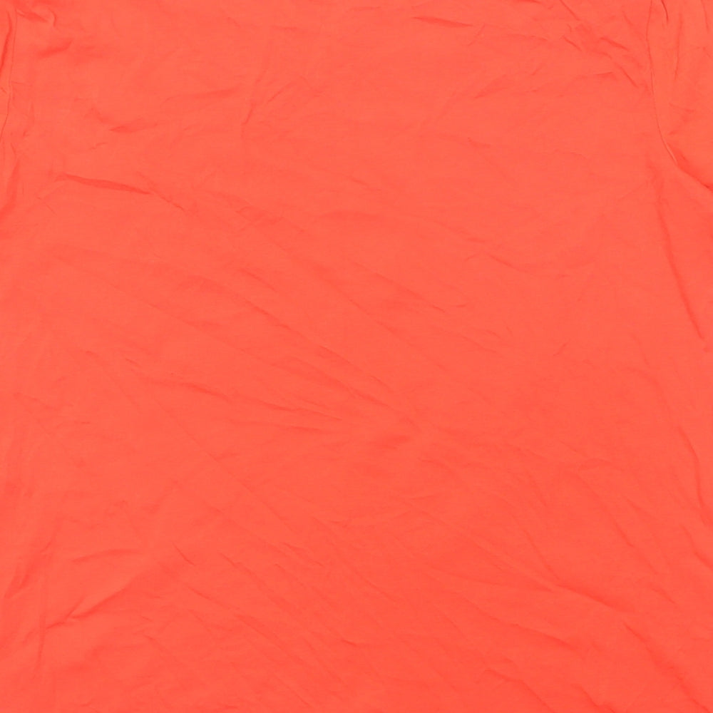 Womens UK Size M Talbots Orange Basic T-Shirt