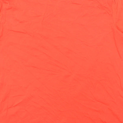 Womens UK Size M Talbots Orange Basic T-Shirt