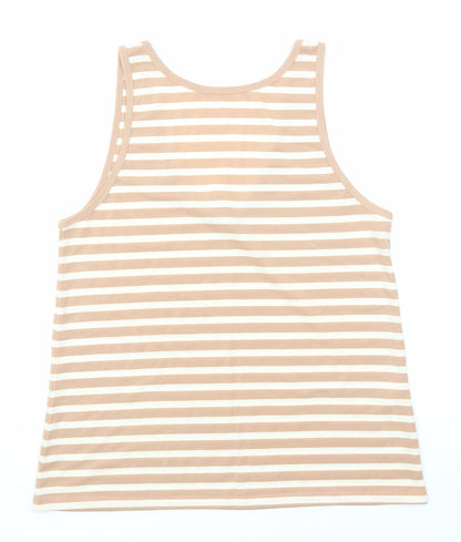 Womens UK Size 8 ASOS Beige Basic Tank