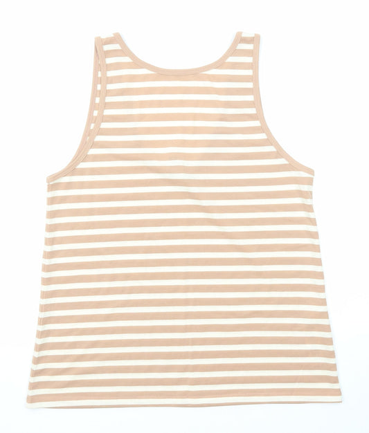 Womens UK Size 8 ASOS Beige Basic Tank