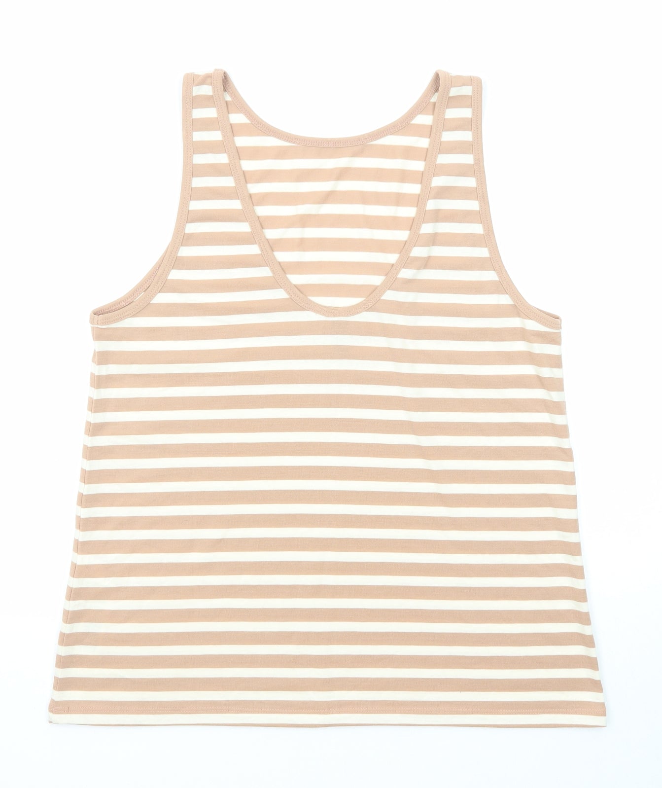 Womens UK Size 8 ASOS Beige Basic Tank