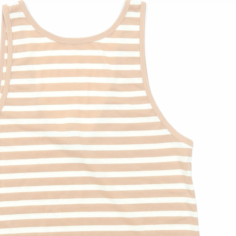 Womens UK Size 8 ASOS Beige Basic Tank