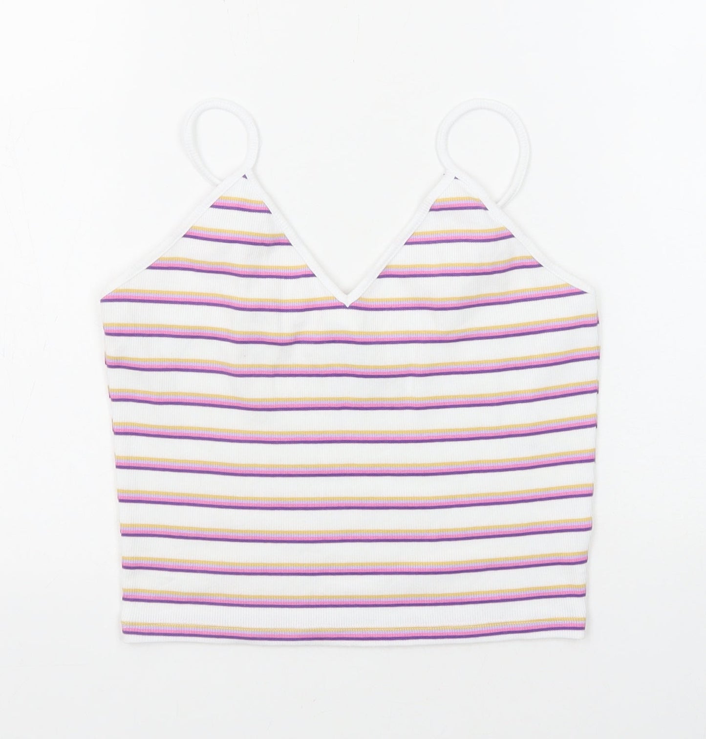 Womens UK Size S Monki Multicoloured Camisole Tank