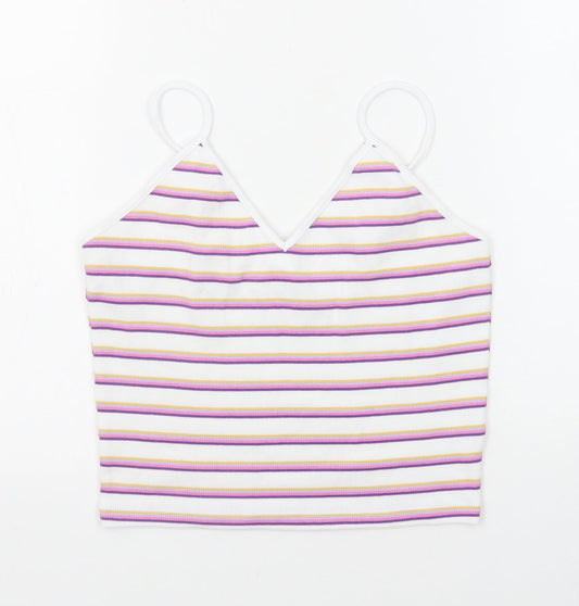 Womens UK Size S Monki Multicoloured Camisole Tank