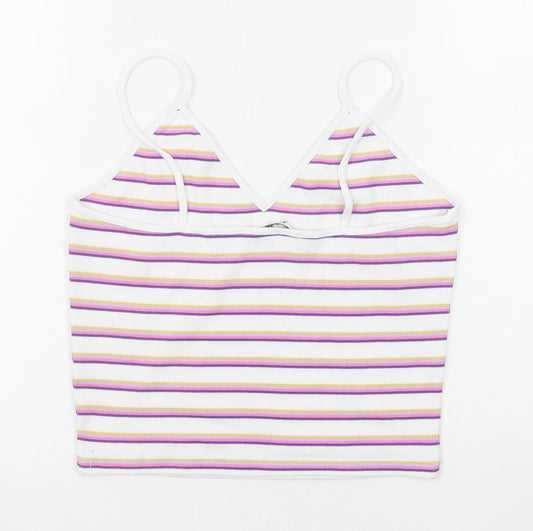 Womens UK Size S Monki Multicoloured Camisole Tank