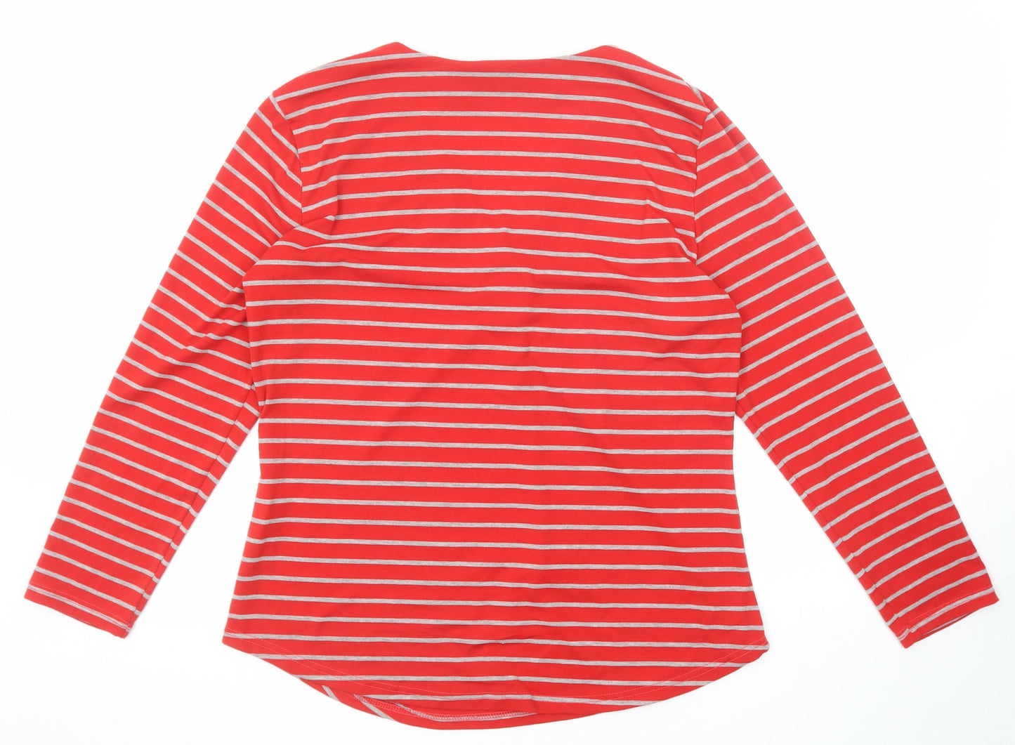 Womens UK Size L Cerulean Red Basic T-Shirt