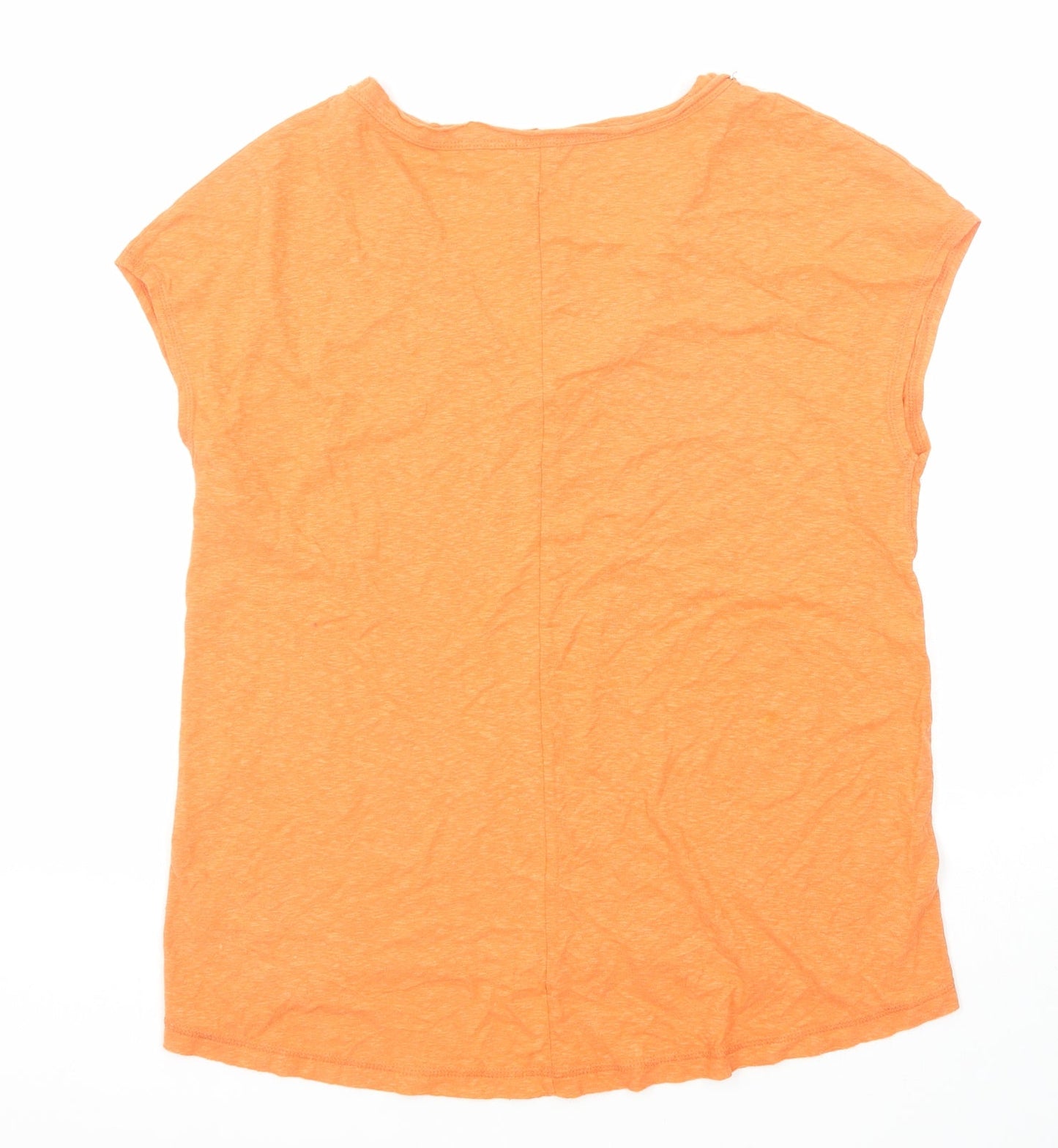 Womens UK Size 10 River Island Orange Basic T-Shirt