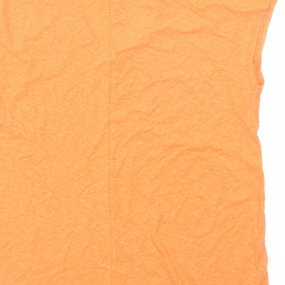 Womens UK Size 10 River Island Orange Basic T-Shirt