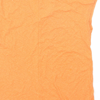 Womens UK Size 10 River Island Orange Basic T-Shirt