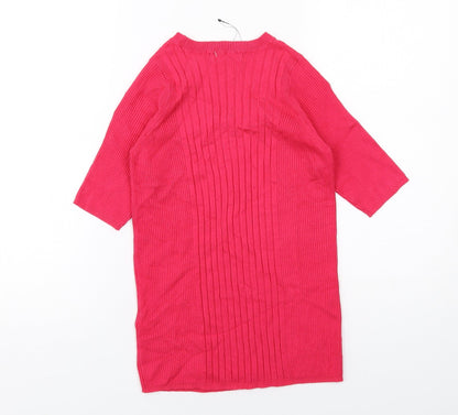 Womens UK Size S Marks and Spencer Pink Basic Blouse