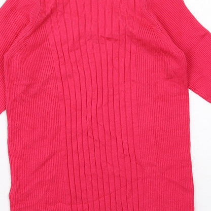 Womens UK Size S Marks and Spencer Pink Basic Blouse