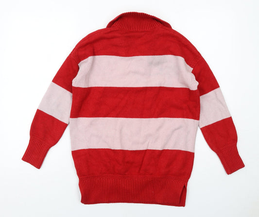 Womens UK Size S NEXT Red Pullover Jumper