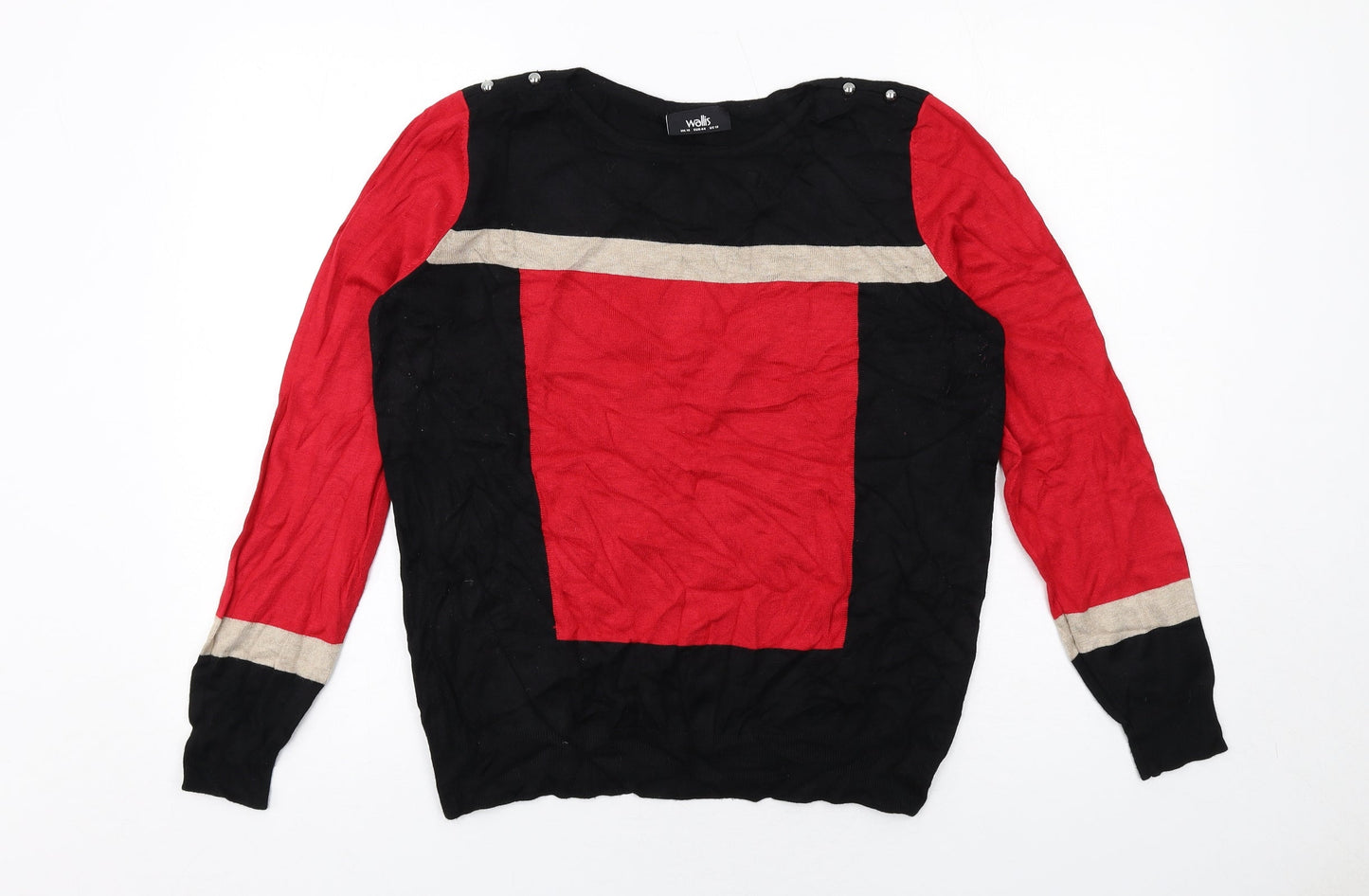 Womens UK Size 16 Wallis Black Pullover Jumper