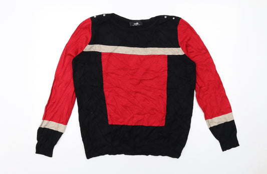 Womens UK Size 16 Wallis Black Pullover Jumper