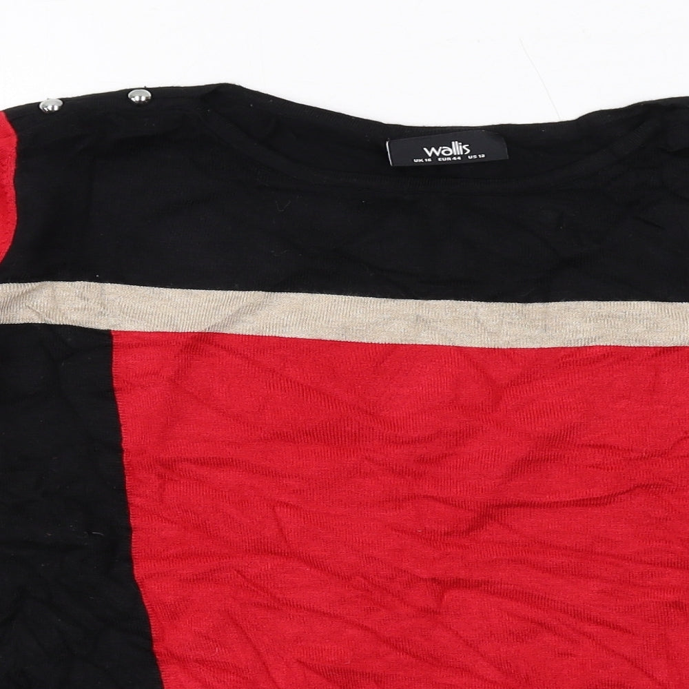 Womens UK Size 16 Wallis Black Pullover Jumper