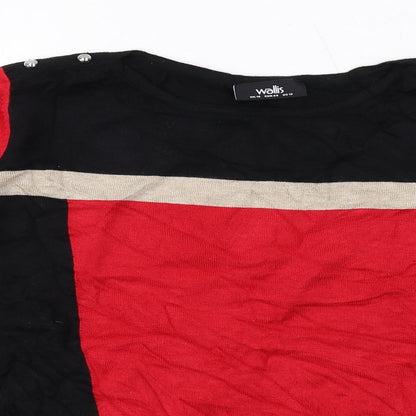Womens UK Size 16 Wallis Black Pullover Jumper