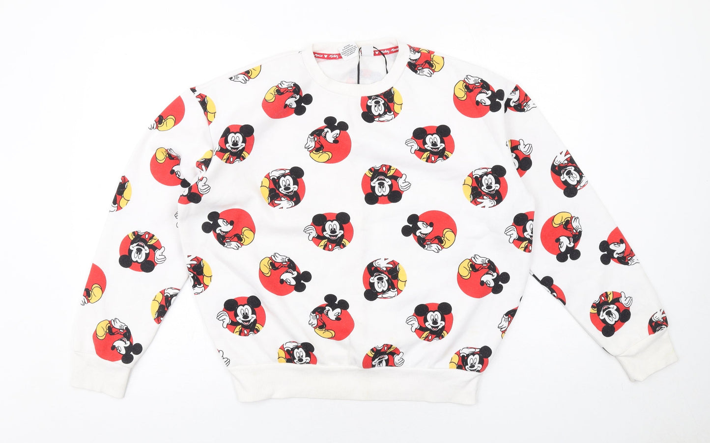 Womens UK Size S Disney White Pullover Sweatshirt