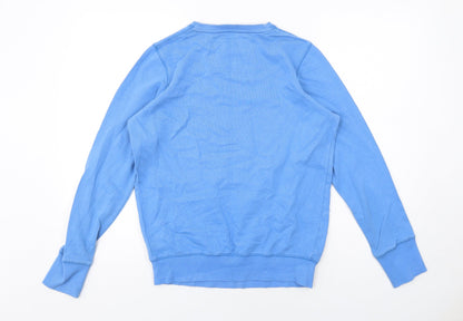 Cinch Womens Blue Cotton Pullover Sweatshirt Size 12 Pullover