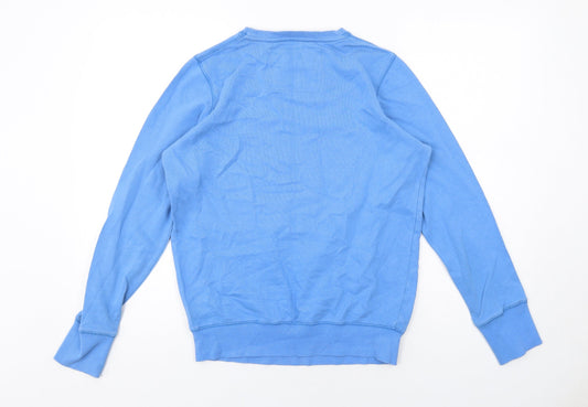 Cinch Womens Blue Cotton Pullover Sweatshirt Size 12 Pullover