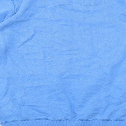 Cinch Womens Blue Cotton Pullover Sweatshirt Size 12 Pullover