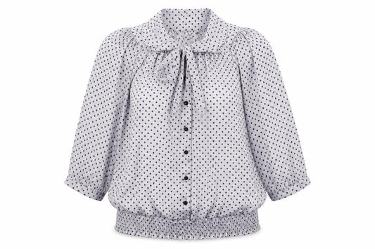 Womens UK Size 10 Amphora Grey Basic Button-Up