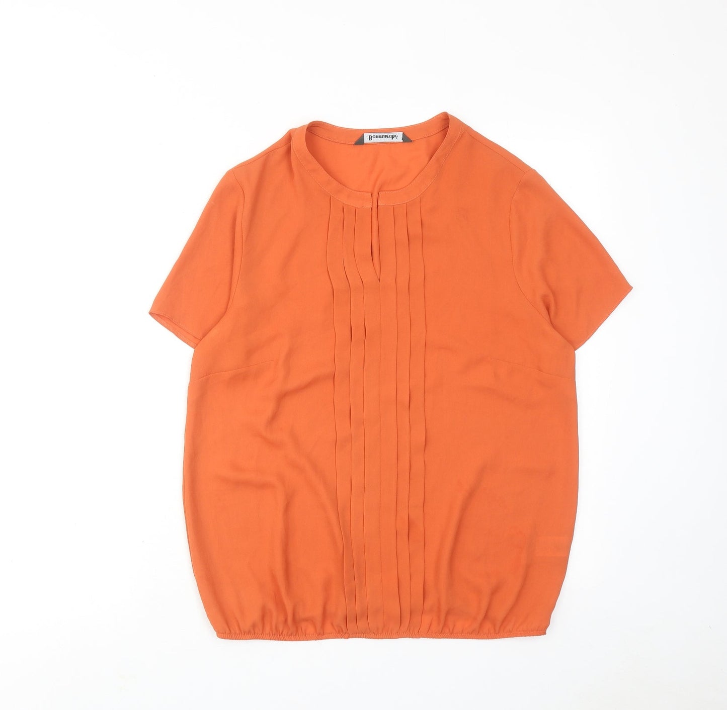 Womens UK Size 12 Bonmarché Orange Basic Blouse