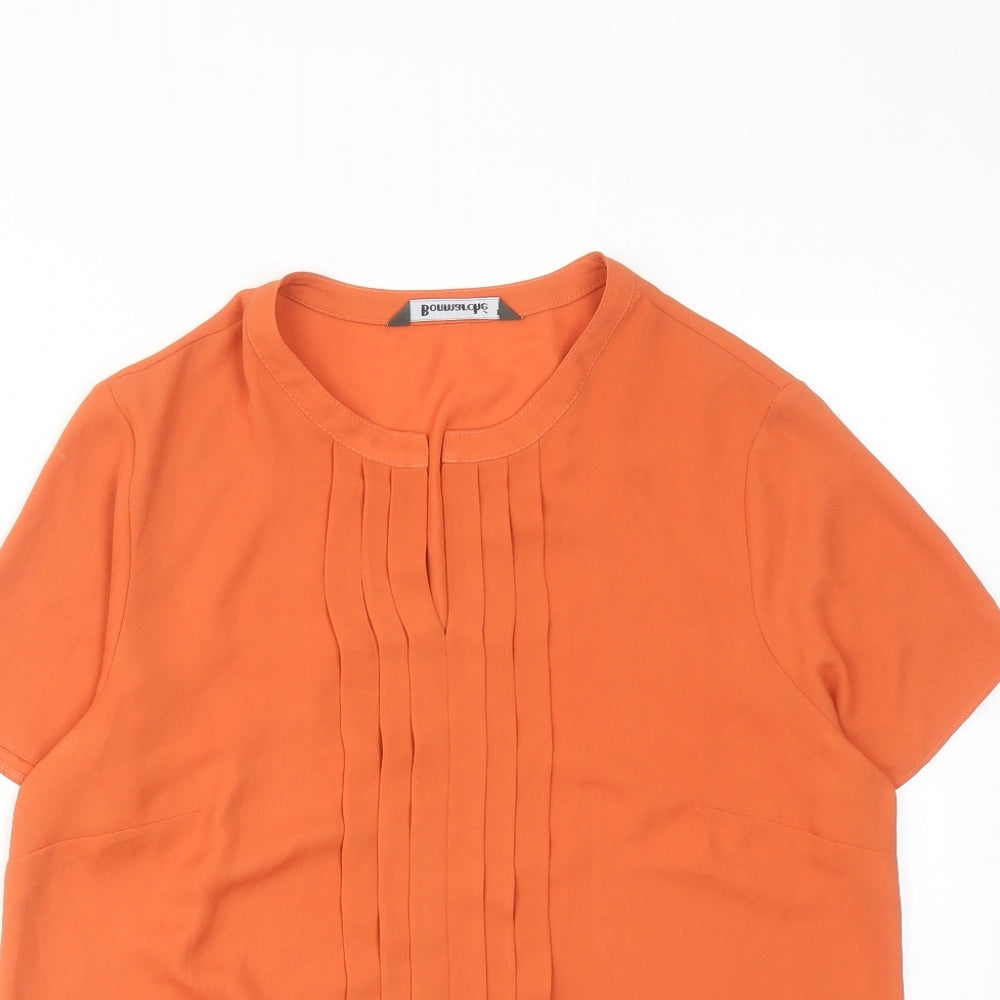 Womens UK Size 12 Bonmarché Orange Basic Blouse