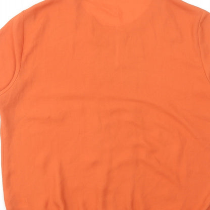 Womens UK Size 12 Bonmarché Orange Basic Blouse