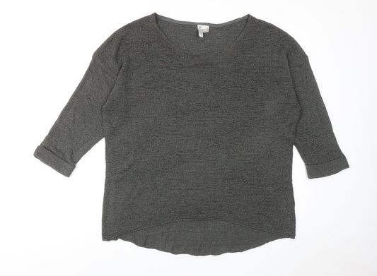 Womens UK Size L H&M Green Pullover Jumper