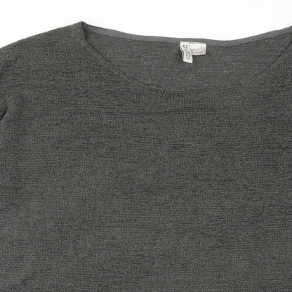 Womens UK Size L H&M Green Pullover Jumper