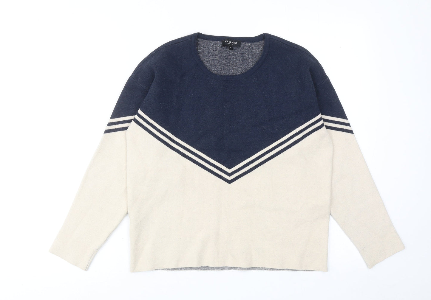 Womens UK Size S Selected Femme Beige Pullover Jumper