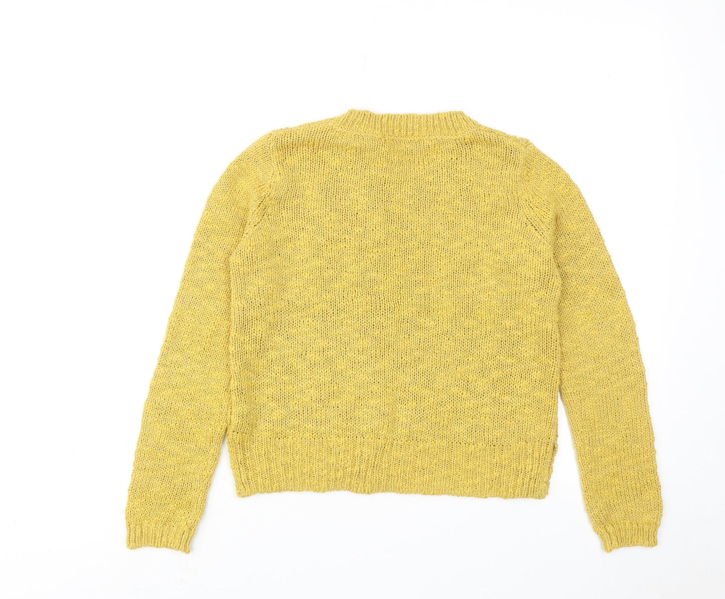 Womens UK Size S FOREVER 21 Yellow Pullover Jumper