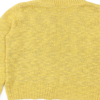 Womens UK Size S FOREVER 21 Yellow Pullover Jumper