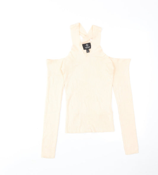 Womens UK Size 10 Threadbare Pink Pullover Jumper