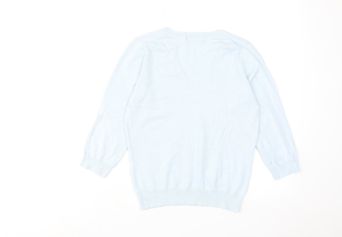 Womens UK Size 12 Marks and Spencer Blue Pullover Jumper