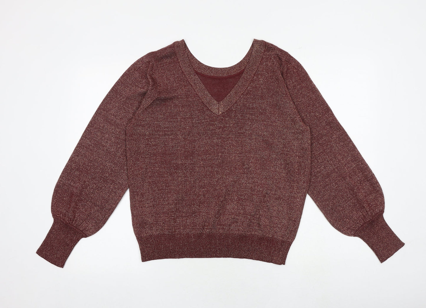 Womens UK Size L VILA Red Pullover Jumper