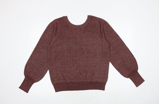 Womens UK Size L VILA Red Pullover Jumper