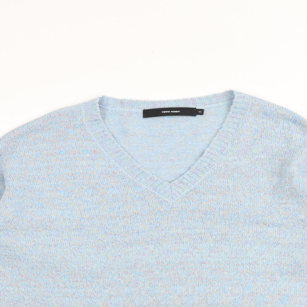 Womens UK Size XS VERO MODA Blue Pullover Jumper