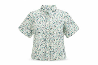 Womens UK Size 10 EWM Multicoloured Basic Button-Up